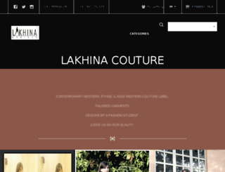 lakhinacouture.co.in screenshot