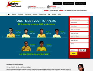 lakshyainstitute.info screenshot