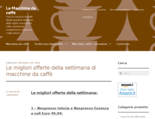 lamacchinadacaffe.com screenshot