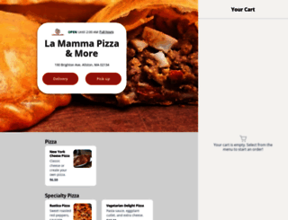 lamammaspizza.com screenshot