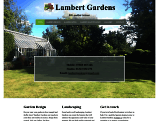 lambertgardens.co.uk screenshot