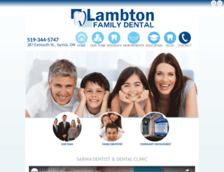 lambtonfamilydental.com screenshot