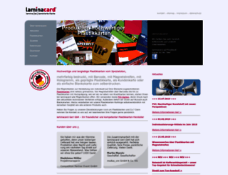 laminacard.de screenshot