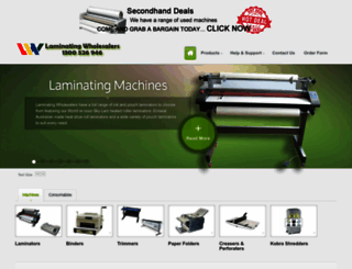 laminatingwholesalers.com.au screenshot