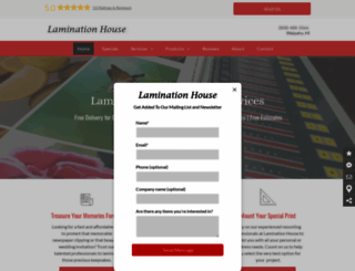 laminationhouse.com screenshot