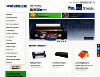 laminator.com screenshot