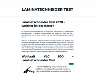 laminatschneider-test.de screenshot