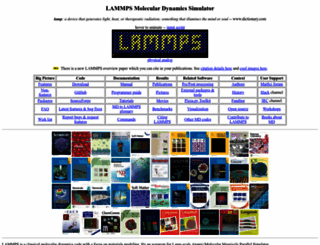 lammps.sandia.gov screenshot