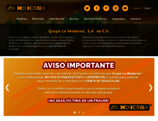 lamoderna.com.mx screenshot