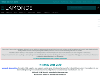 lamondeautomation.co.uk screenshot