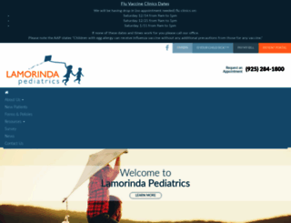 lamorindapeds.com screenshot