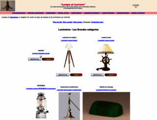 lampe-luminaire.com screenshot