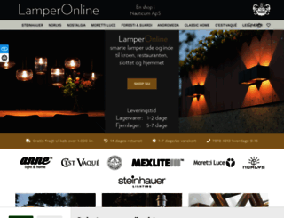 lamperonline.dk screenshot