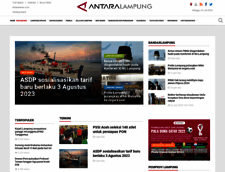lampung.antaranews.com screenshot