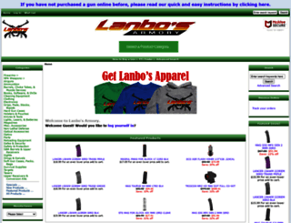 lanbosarmory.com screenshot