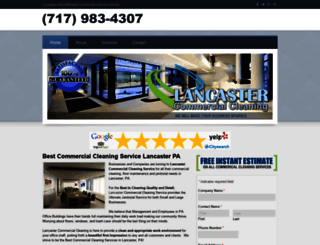 lancastercommercialcleaningservice.com screenshot
