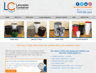 lancastercontainer.com screenshot