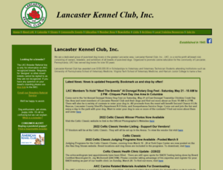 lancasterkennelclub.org screenshot