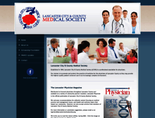 lancastermedicalsociety.com screenshot