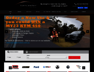 lancastermotors.com.au screenshot