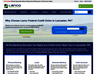 lancofcu.com screenshot
