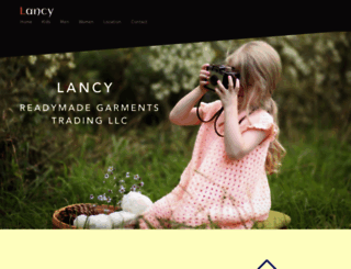lancygarments.com screenshot