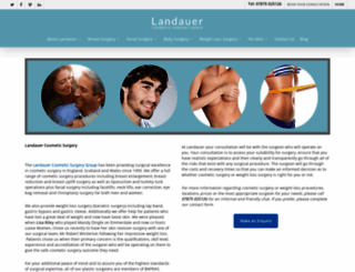 landauercosmeticsurgery.co.uk screenshot