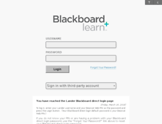lander.blackboard.com screenshot