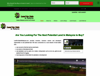 landforsaleinmalaysia.com screenshot