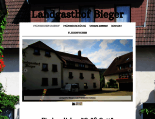 landgasthof-bieger.de screenshot