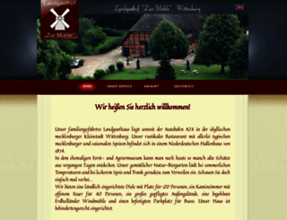 landgasthof-zurmuehlewittenburg.de screenshot