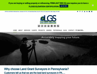 landgrantsurveyors.com screenshot