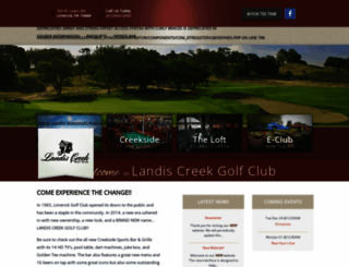 landiscreekgolfclub.com screenshot