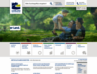 landkreis-coburg.de screenshot