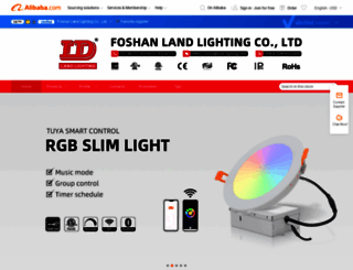 landlighting.en.alibaba.com screenshot