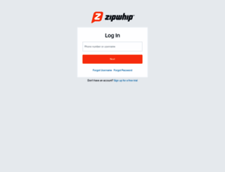 landline.zipwhip.com screenshot
