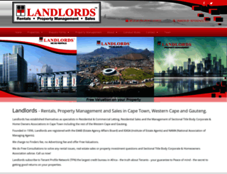 landlords.sa.com screenshot