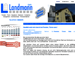 landmann-fenster.de screenshot