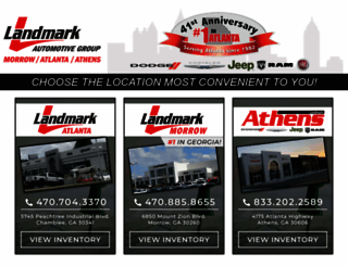 landmarkautomotive.com screenshot