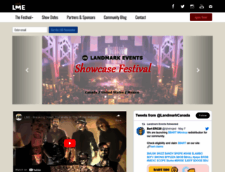 landmarkevents.net screenshot