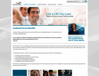 landmarkforumbenefits.com screenshot