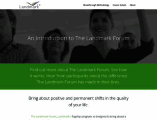 landmarkforumintroduction.com screenshot