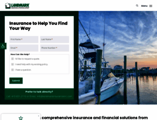 landmarkinsuranceinc.com screenshot