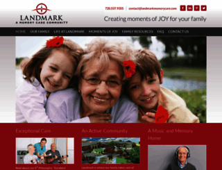 landmarkmemorycare.com screenshot