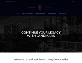 landmarkseniorliving.com screenshot
