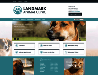 landmarkvet.com screenshot
