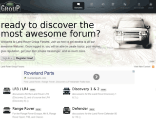 landrovergroup.com screenshot