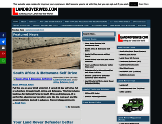 landroverweb.com screenshot