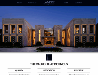 landrydesigngroup.com screenshot