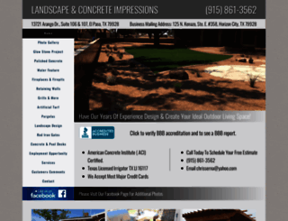 landscapeandconcrete.com screenshot